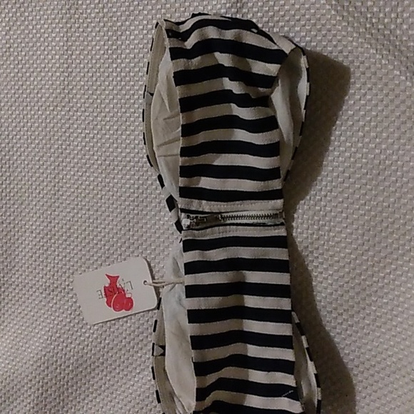 L’ATISTE by Amy Navy Blue & White Stripe Bikini Top - Picture 6 of 6